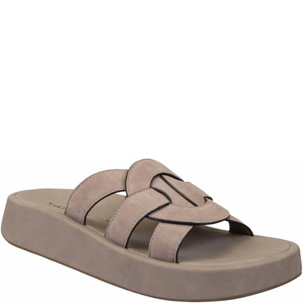 NEW NAKED FEET women's market platform sandal in taupe